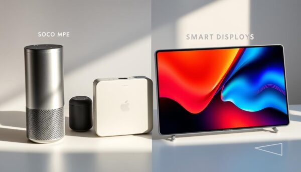 design comparisons of portable smart speakers and smart displays