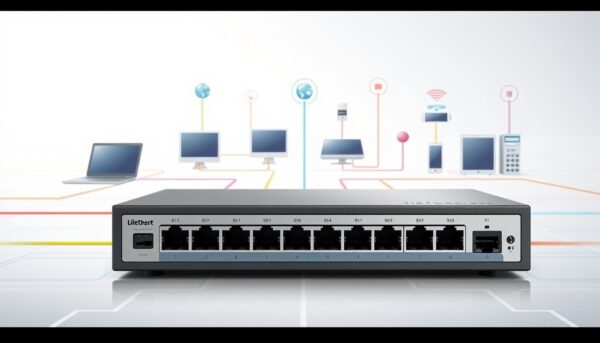 Network switch connecting devices