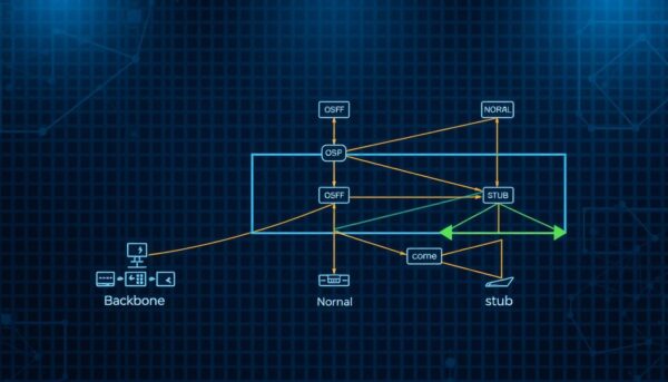 OSPF area types diagram