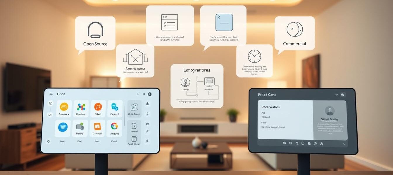 open source smart home vs commercial